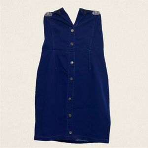 Y2K Denim Strapless Mini Dress.